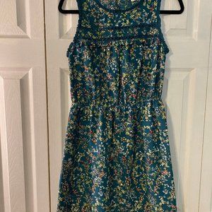 Green Comfy Floral Dress